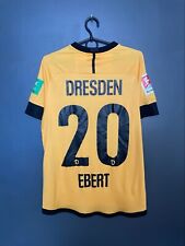 DYNAMO DRESDEN 2019/2020 HOME MATCH WORN FUSSBALLTRIKOT #20 EBERT GRÖSSE S