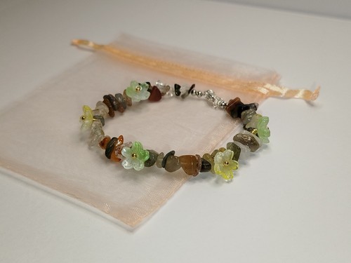 Naturstein armband mit - naturstein,