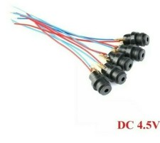 1-10x 4,5V DC Laser Kopf Modul Punkt Rot Diode Kunststoff Messtechnik