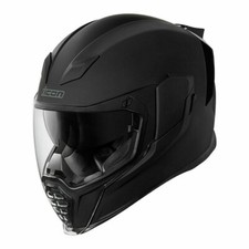 Helm Icon Airflite Rubatone schwarz matt Gr. XL Motorradhelm Integralhelm