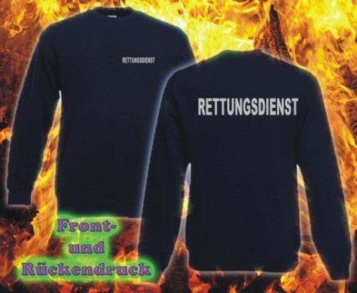 Rettungsdienst sweatshirt navy - sweatshirt,