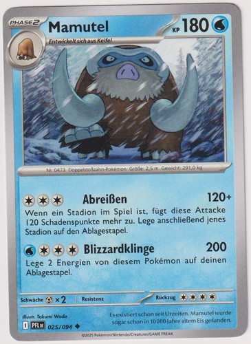 Pokemon tcg mamutel 094 - tcg, #25/094