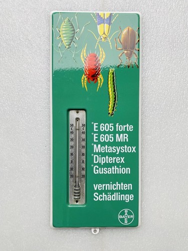 Emailschild bayer thermometer - emailschild,