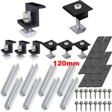 Solarmodulhalter Montageschiene Set Alu Halterung Befestigungsschiene Solarpanel