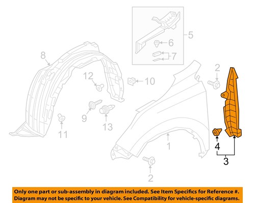 Honda oem v fender - 17-22,