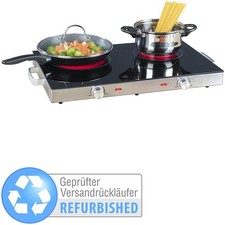 Glaskeramik-Doppel-Kochfeld, Infrarot-Wärme, Ø17cm (Versandrückläufer)