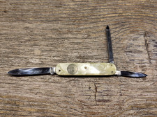 tolles kleines altes Perlmutt Manikür Messer BROCH NACHF. SOLINGEN