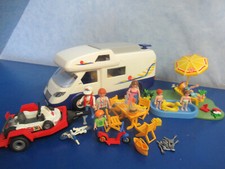 4859 Camper Wohnmobil v Figuren Schwimmbecken Go Kart Anhänger  Playmobil 7858