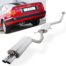 FOX Sportauspuff Anlage ab Kat. Audi 100/A6 quattro Typ C4 2.6 2.8 2.5TDI 2x70mm