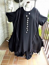 5474 Kekoo Kleid schwarz weiß abgepaspelt Gr 5 passend zur Hose 5473