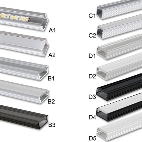 Led aluprofil aluminium - led, 2m