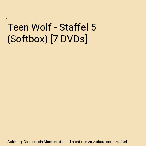 Teen wolf staffel - wolf, 5
