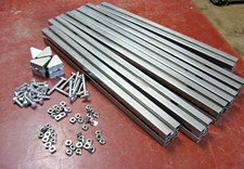6 x Edelstahl Profile 45x45