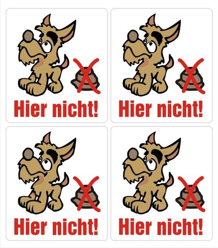 Aufkleber hundehaufen - 4,