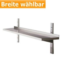Edelstahl Wandbord 1 Etage 30