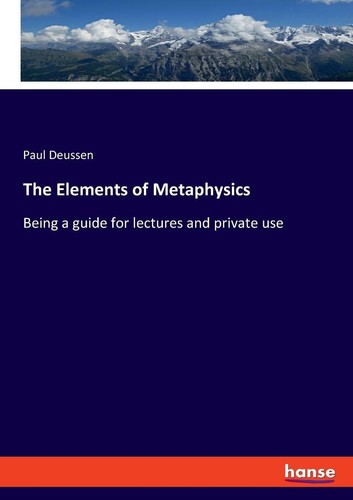 The elements metaphysics - of,