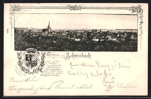 Schwabach ansichtskarte - schwabach,,