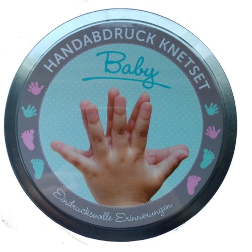Baby handabdruck knetset fuß - handabdruck,
