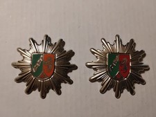 2 Polizeisterne NRW silberfarbenen wie Foto.