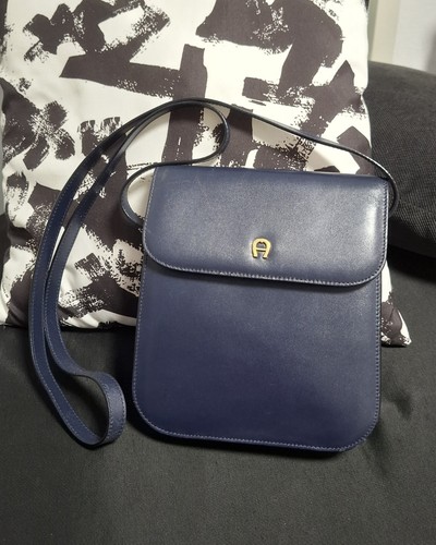 Aigner vintage leder tasche - aigner,
