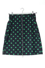 DANEFAE Bleistiftrock Damen Rock Gr. DE 38 schwarz-grün Casual-Look