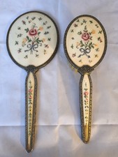 Antiker Handspiegel + Bürste