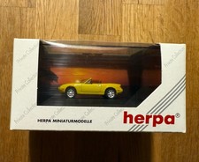 Top: Herpa 100601 Mazda MX-5 gelb Automodell PC-Vitrine 1:87 OVP!