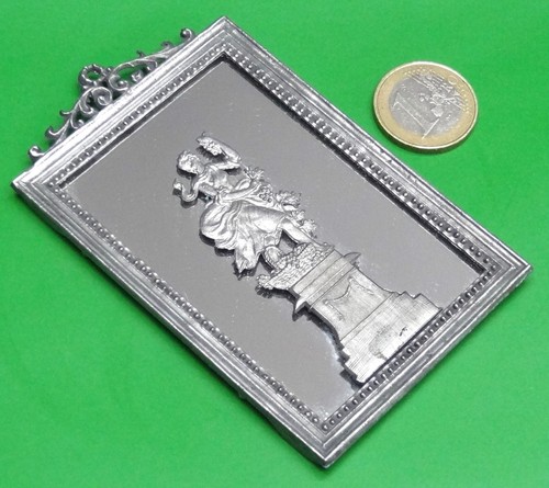 Miniatur zinn wandspiegel - miniatur,