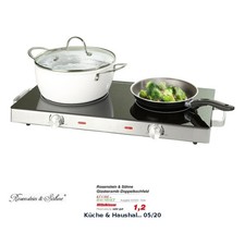 Glaskeramik-Doppelkochfeld mit