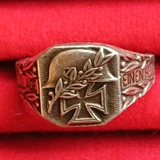 Fingerring, Militaria, ich beklage einen Helden
