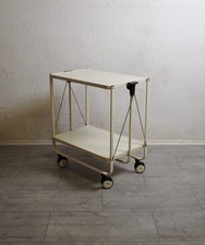 1970er FRZ SERVIERWAGEN DINETT Metall TEEWAGEN BEISTELLTISCH KLAPPTISCH