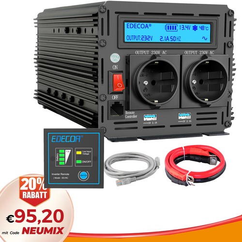 Edecoa spannungswandler 2000w - edecoa,