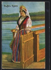 Ansichtskarte russische typen - ansichtskarte,