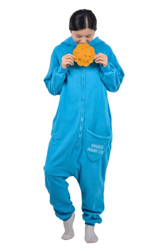 Cookie monster onesie kostüm - cookie,