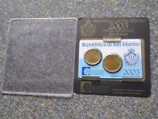 San Marino 2003 Euro mini Kit 20 & 50 Cent Kursmünze Blister San Marin Set