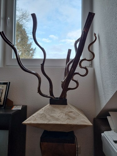 Teakholz lampe - teakholz,
