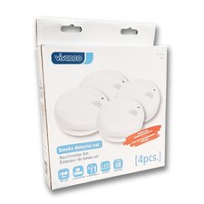 Vivanco Rauchmelder 4er Set SD 3‑N (36215) Fotoelektronisch, 85 dB, Weiß