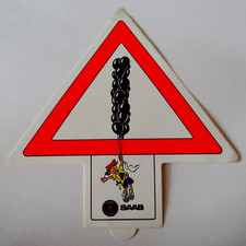 Werbe-Aufkleber Saab