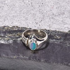 Opal dublette ring - opal,