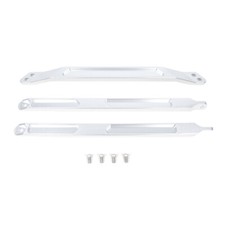 Silberne Domstrebe Vorne Set 4 Punkte Stütze Aluminium für Audi B9 A4/A5/S4/S5