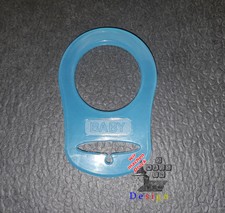 Silikonring Schnullerkette für Schnuller ohne Ring Nuckeladapter Adapter blau