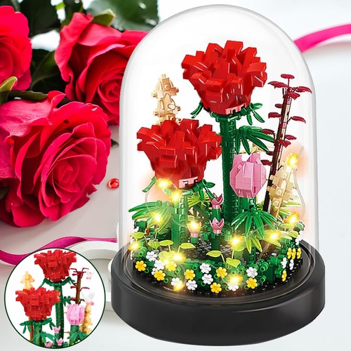 Led blumen bausteine - blumen, set