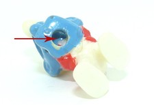 Musikus Schlumpf, wo der Mund nicht durchgezogen schwarz bemalt ist.