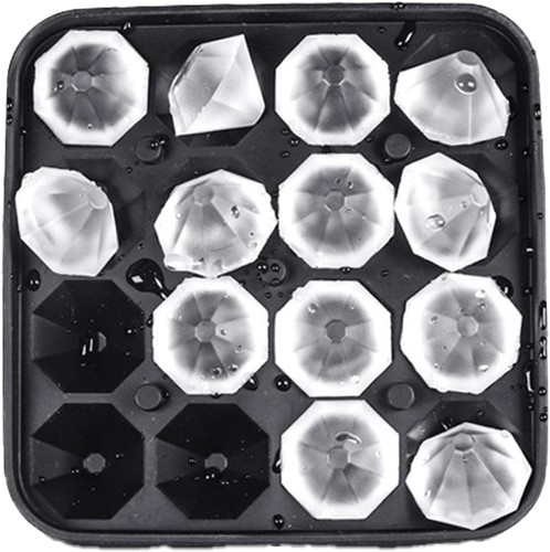 Silicone ice cube tray with - ice,