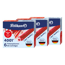 3x Pelikan 6 Tintenpatronen