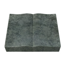 Granit Grabplatte Olive Green 60 × 45 × 12 cm - mit Inschrift, pflegeleicht