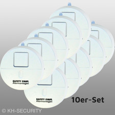Glasbruch Fenster Alarm 130 dB - Einbruch Sensor Melder Schutz Anlage 10er-Set