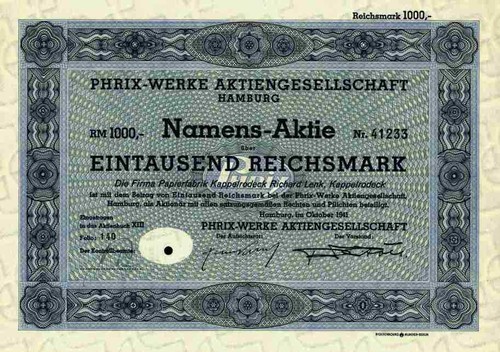 Phrix werke 1941 hamburg - werke,