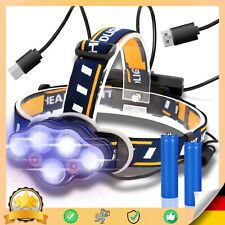 LED Stirnlampe Kopflampe Scheinwerfer Wiederaufladbar Akku CREE XML 18650 Retoo