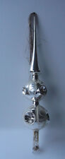 Weihnachtsschmuck Christbaumschmuck Spitze Reflex Tannenbaumspitze Silber Glas